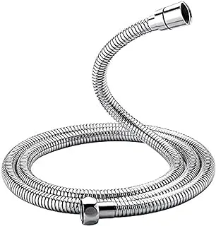 GRIFEMA COMPLENTO-G851 1/2 Inch 1.5m Shower Hose Made of Stainless Steel, Anti-Kink & Anti-Explosion and Leak Proof Pipe, Silver/Chrome