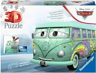 لعبة أحجية الصور المقطوعة من Ravensburger Disney Pixar Cars Filmore ثلاثية الأبعاد - VW T1 Camper Van - 162 قطعة