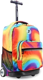 J World New York unisex-adult Sunrise Rolling Backpack