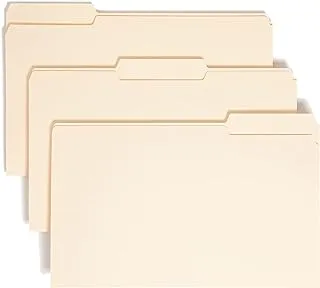 Smead File Folder, 1/3-Cut Tab, Assorted Positions, Legal Size, Manila, 100 per Box (15330)