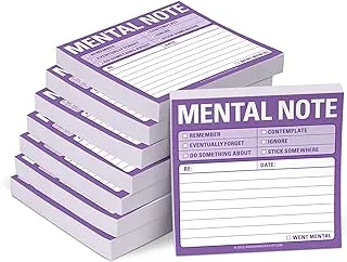 Knock Knock 8-Pack Sticky Notes: Mental Note (12435)