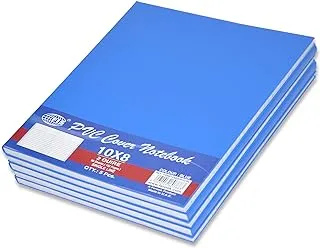 FIS PVC Cover Notebook 10X8 Inch, 2-Quires Blue 5-Piece - FSNB10X82QPVCBL