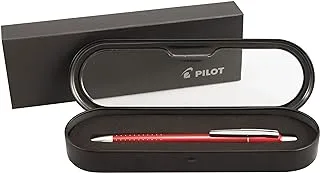 PILOT Axiom Collection Retractable Ballpoint Pen, Cherry Red Barrel, Blue Ink, Medium Point (90062)