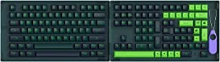 Akko Wave 226-Key ASA Profile PBT Double-Shot Full Keycap Set للوحات المفاتيح الميكانيكية مع صندوق التجميع