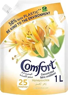 COMFORT Concentrated Fabric Conditioner, Honey Suckle, dermatologically tested, 1L