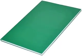 FIS FSNBFS2QPVC5MGR 5 mm Square PVC Cover Notebook 5-Pieces, 96 Sheets/192 Pages, Full Size, Green