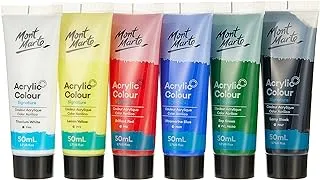 Mont Marte Acrylic Color Paint 6-Pieces Set 50 ml