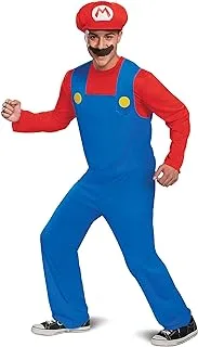 DISGUISE Super Mario Luigi Halloween Costumes Adults Available in Sizes M and XL, Multi-colored, Medium,X-Large