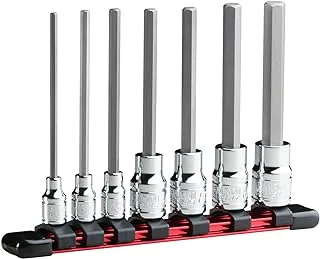 Capri Tools 30500-7HSL Long Hex Bit Socket Set, SAE, Advanced Series, 7-Piece