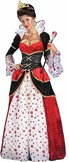 Forum Alice In Wonderland Queen Of Hearts Costume, Red, Standard