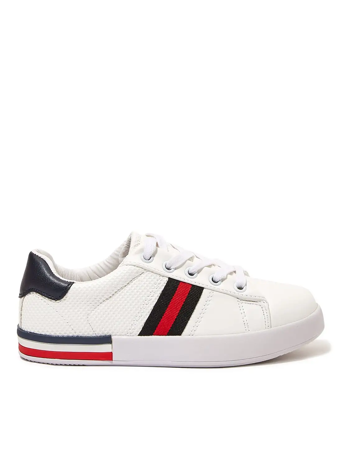 Jurado Side Stripe Sneakers White