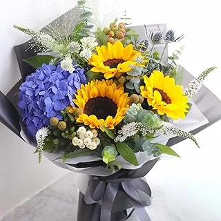 FnP Blooming Mixed Flowers Beautifully Wrapped Bouquet