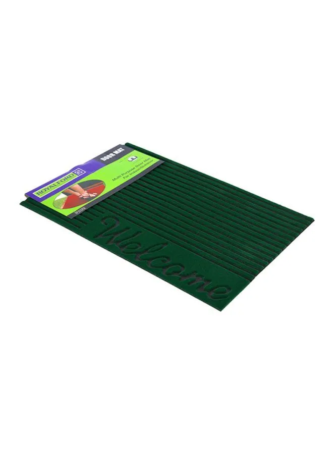 Royalford Welcome Themed Doormat Green 43.18x66cm