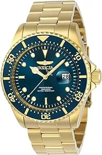 Invicta Men's Pro Diver Stainless Steel Quartz Diving Watch with Stainless-Steel Strap, Gold, Silver, 22 (Model: 23384, 23403)