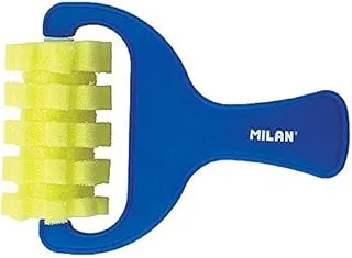 Milan 1311 70 mm Size Grooved Sponge Roller, Blue