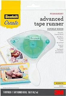 Scotch Tape Runners Advanced Tape Runner, 150 FT, Teal, 1/Pack (ATR-CFT)