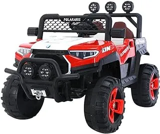 Megastar 12V Rechargeable Mirage Ride on SUV Jeep for Kids, Red