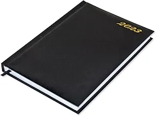 FIS 2023 A5 Diary,Vinyl, English 1 Side Padded Black -FSDI18E23BK