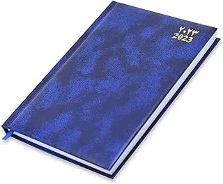 FIS A5 Diary 2023 (Arabic/English) Friday & Saturday Combined,Vinyl Blue - FSDI93AE23BL