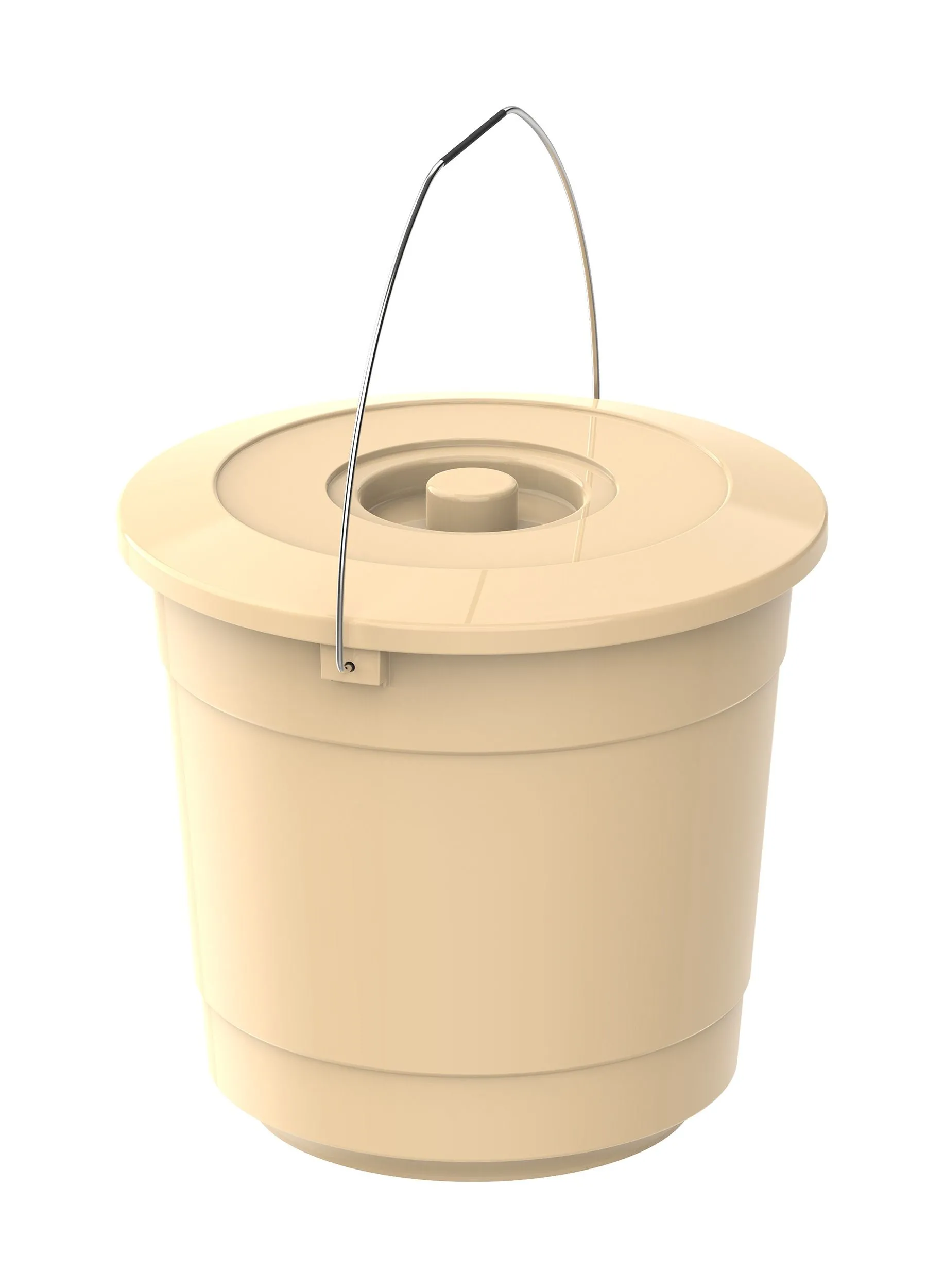 Cosmoplast EX 15L Round Plastic Bucket with Steel Handle