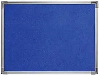 FIS FSGNF90120GR Fabric Board with Aluminium Frame, 90 cm x 120 cm Size, Blue