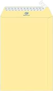 FIS FSEE1033PBCR50 100 GSM Peel and Seal Paper Envelope Set 50-Pieces, 10-Inch x 7-Inch Size, Cream