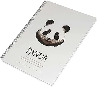 FIS Spiral Hard Cover Notebook, 96 Sheets A4 Panda Design 7 Pack Of 5 -FSNBSHCA496-PAN7