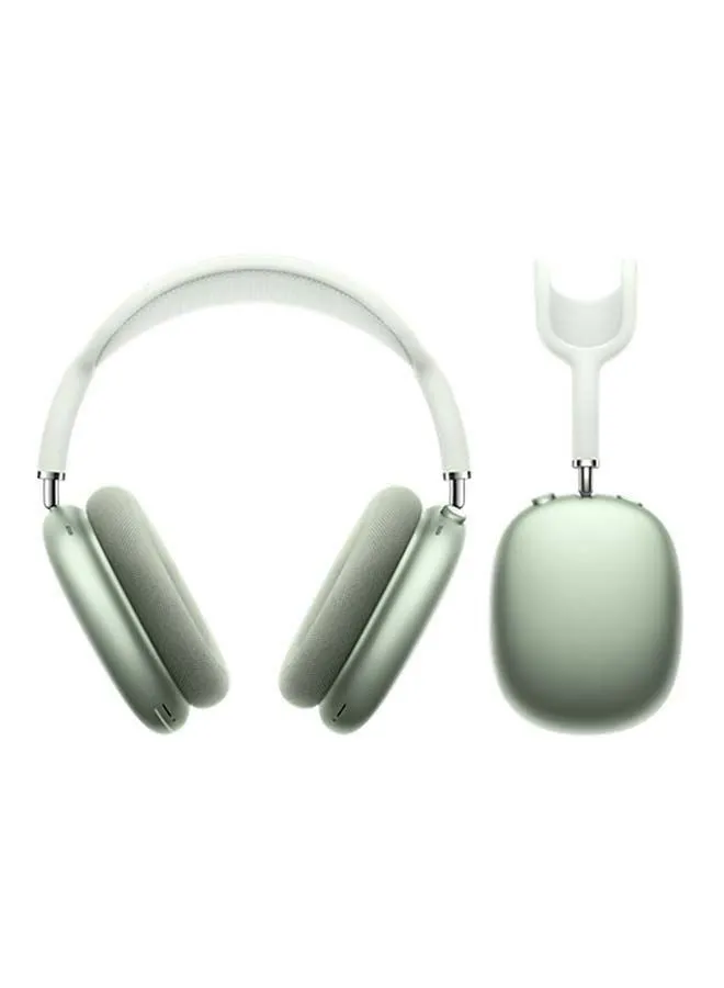 سماعات رأس أبل إيربودس ماكس تعمل بالبلوتوث فوق الأذن ، لون أخضر