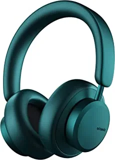 سماعات رأس بلوتوث لاسلكية فوق الأذن من أوربانيستا ميامي ترو، وقت تشغيل يصل إلى 50 ساعة، سماعة رأس بخاصية إلغاء الضوضاء النشطة مع ميكروفون، حقيبة حمل لسماعات الرأس، أزرق مخضر