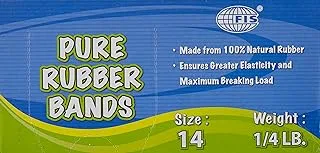 FIS FSRB14 Pure Rubber Bands, 14 Size,Yellow