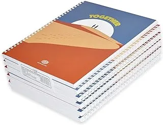 FIS Spiral Soft Cover Notebook Single Line 10X8 Inch, 100-Sheets 10-Piece - FSNB1081906S