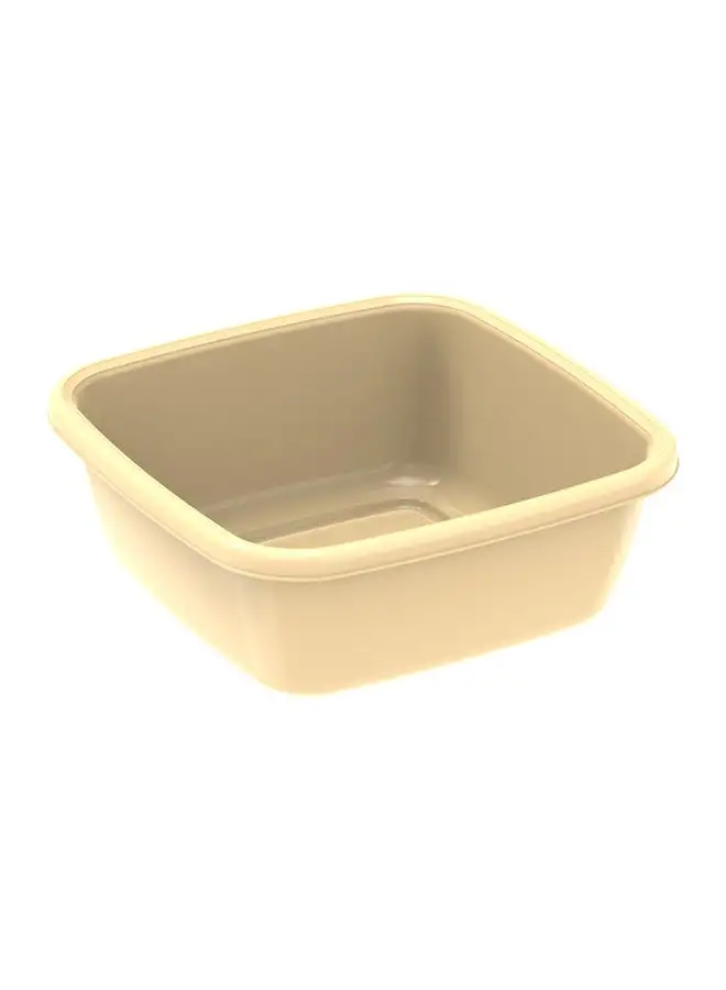 Cosmoplast Square Plastic Basin Tub Ivory 9.0Liters