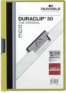 Durable DUPG2200-05 Duraclip File, A4 Size, Green