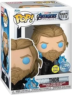 Pop Funko Pop Marvel End Game #1117 Thor with Thunder Vinyl Figure Chalice Collectibles Exclusive