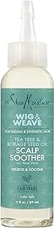 SheaMoisture Scalp Soother Oil Serum for Wig and Weave Tea Tree Borage Seed Paraben Free Treatment, 2 Ounce