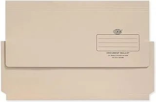 FIS FSFF8BF 320 gsm حافظة مستندات 50 قطعة ، مقاس 210 مم × 330 مم ، برتقالي