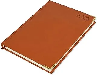 FIS Executive Diary 2023 (English) Italian PU Padded, Cover Brown - FSDI88EP23BR