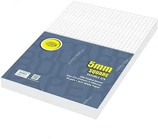 FIS FSPADFS5MM Folded Feint Ruled Paper 200 Sheets, 21 cm x 33 Size