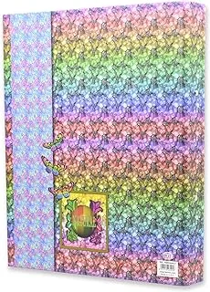 FIS Printed Presentation Ring Binder File 48-Pack, A4 Size, Purple/Orange/Green