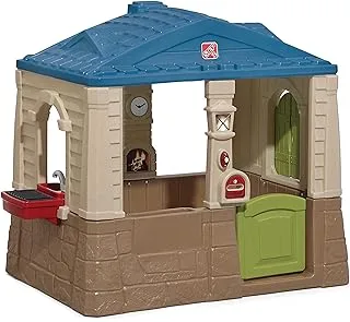 Step2 853000 Happy Home Cottage & Grill Kids Playhouse, Blue