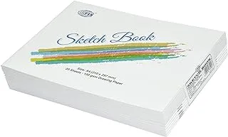 12-Piece Binded Sketch Book A4، 20-Sheets، 100GSM - FSSKB20A41801