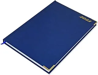 FIS A4 Diary 2023 English (Golden Corners) Blue - FSDI42E23BL