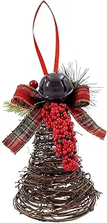 Christmas Rattan Bell 23cm