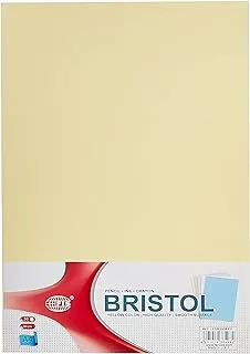 FIS FSBI300A4YL Bristol Board Packet 300 Gsm 50-Pieces