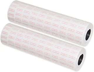 FIS FSPX2112 2 Lines 700 Price Label Roll 20-Pieces, 21 mm x 12 Size, White