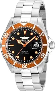 Invicta Men's Pro Diver 43mm Stainless Gold Steel Quartz Casual Watch, Silver/Orange, Gold/Beige, Two Tone/Silver (Model: 22022, 22065, 22061)