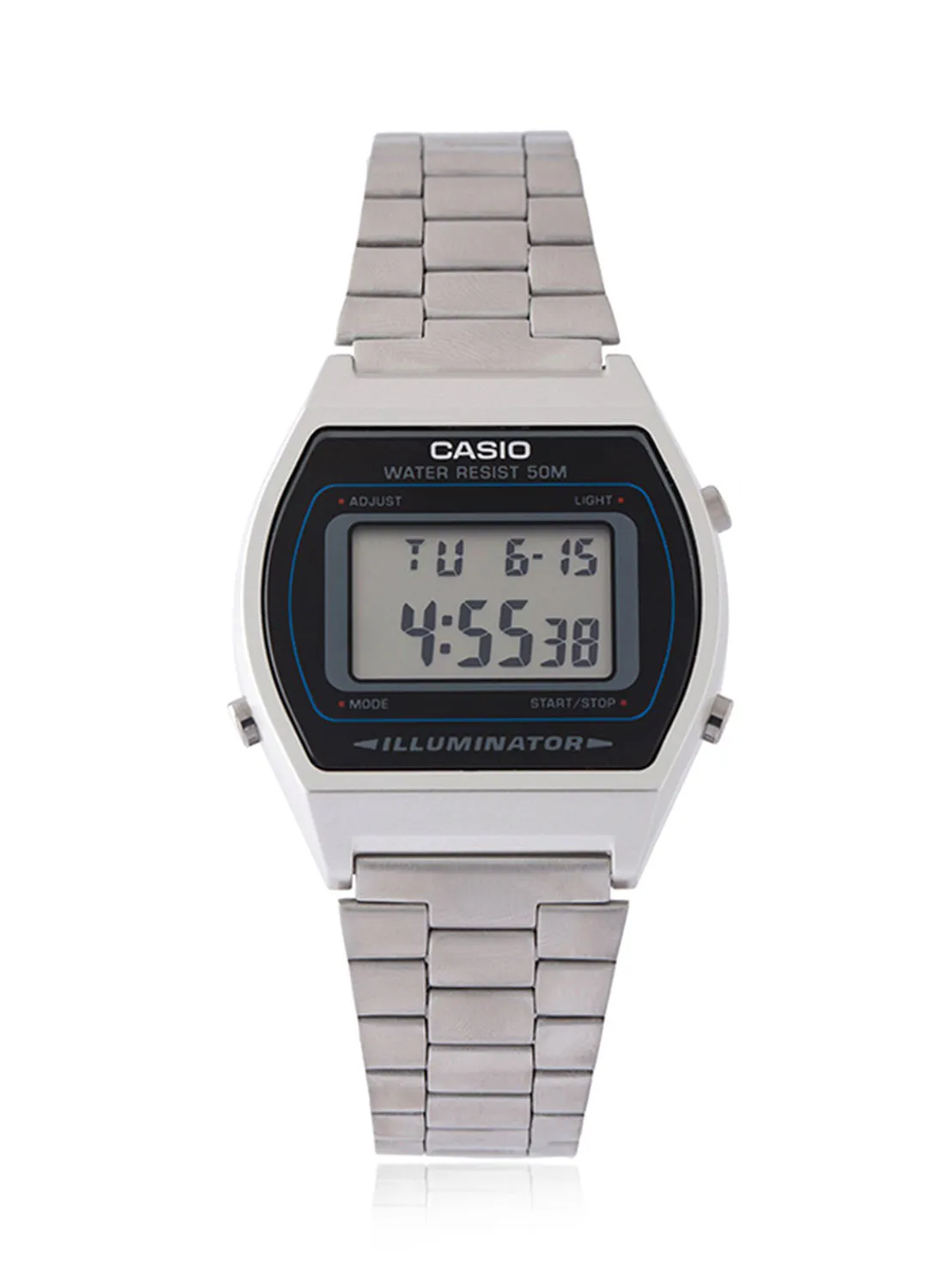 CASIO Men's Formal Digital Watch B640WD-1AVDF - 35 mm - Silver