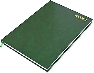 FIS A4 Diary 2023 English (Saturday & Sunday Combined) Green - FSDI47E23GR