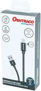 أوشتراكو من النوع C إلى كابل شحن USB بطول 1.5 متر