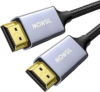 Mowsil 8K HDMI Cable 2.1 2Mtr, 8K@60Hz HDMI 2.1 High-Speed HDMI to HDMI Video Ultra HD 3D 8K HDMI Braided Compatible with MacBook Pro TV Switch Xbox PS5 PC Laptop